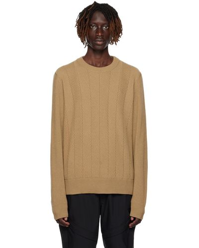 Dunhill Tan Ribbed Sweater - Black