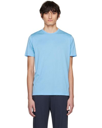 Sunspel T-shirt bleu