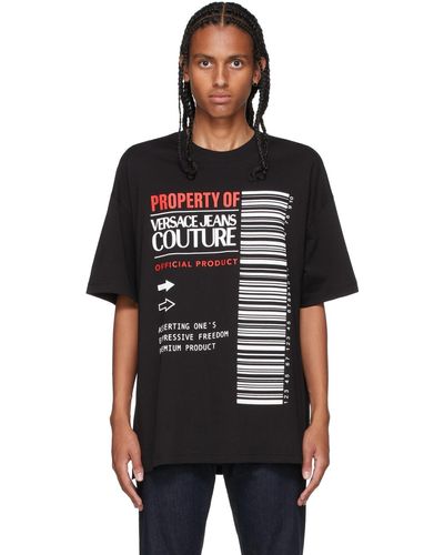 Versace Black Barcode T-shirt