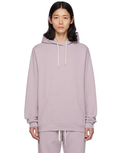 John Elliott Pull à capuche beach mauve - Rose