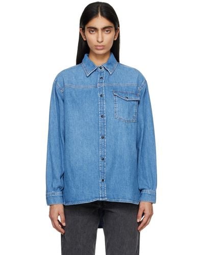 Anine Bing Simon Denim Shirt - Blue