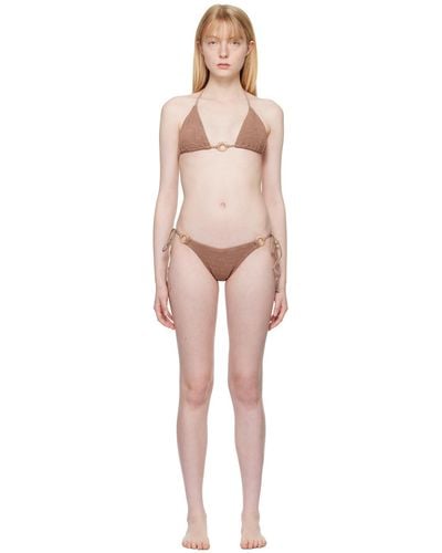 Bondeye Haut de bikini ingrid et culotte de bikini serenity bruns - Noir