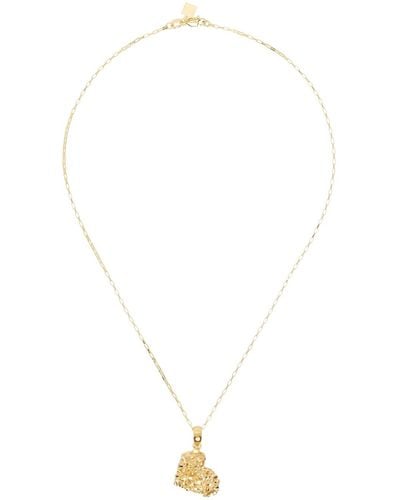 Veneda Carter Vc014 Vertical Signature Heart Necklace - White