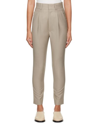 Fear Of God Beige Straight-leg Trousers - Natural