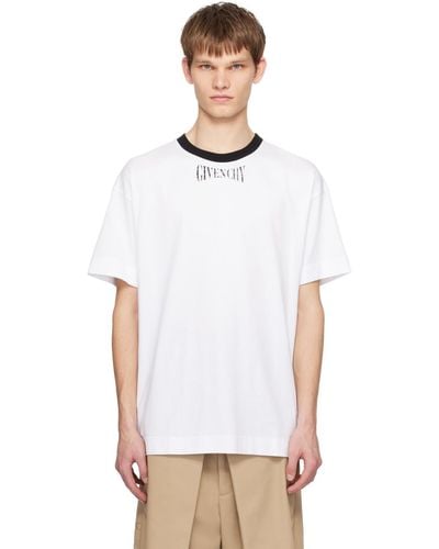 Givenchy ホワイト Standard-fit Tシャツ