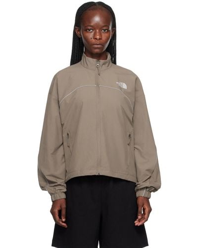 The North Face Brown Tek Wind Jacket - Multicolour