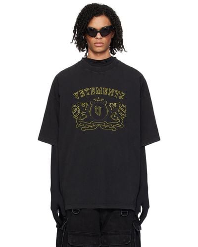 Vetements Black Royal T-shirt