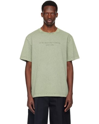 Alexander Wang T-shirt vert à logo gaufré