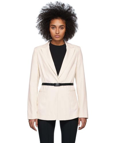 John Elliott Blazer à ceinture blanc cassé - Multicolore