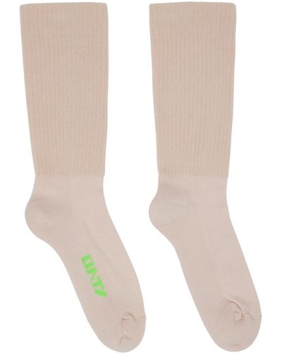 Rick Owens 'Cunty' Socks - Natural