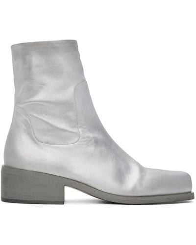 Marsèll Silver Cassello Boots - Grey