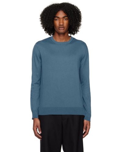 Zegna Blue Fitted Sweater