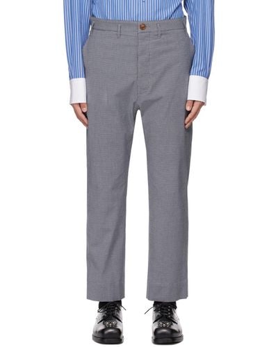 Vivienne Westwood Black & White Cruise Trousers - Blue