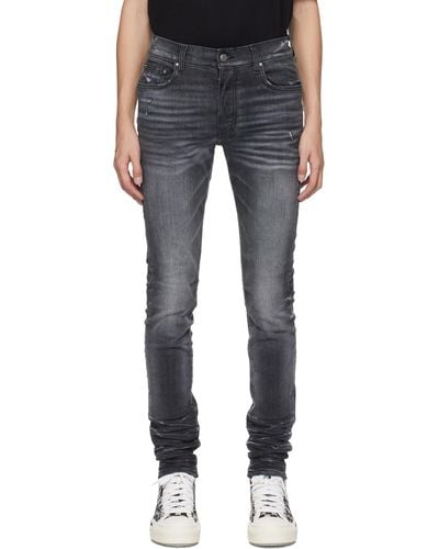 Amiri Grey Stack Jeans - Black
