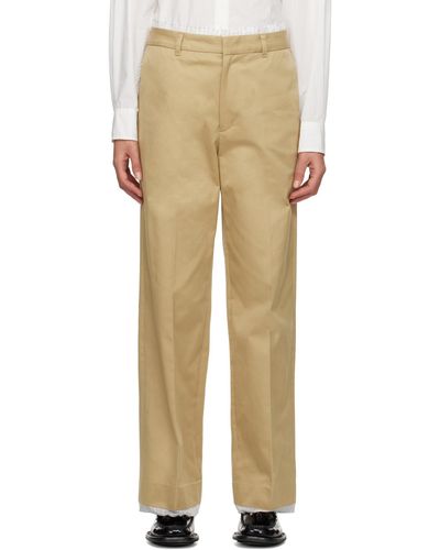 DUNST Panelled Trousers - Natural