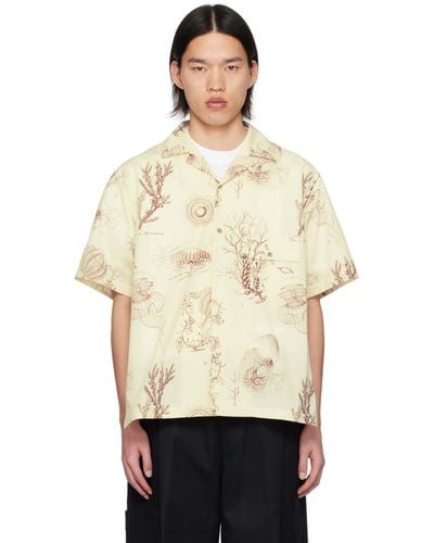 WOOYOUNGMI Off- Graphic Shirt - Natural