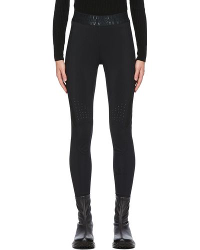 Moncler Black Technical Jersey leggings