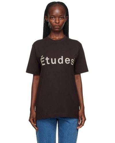 Etudes Studio Études ブラウン Wonder Tシャツ - ブラック