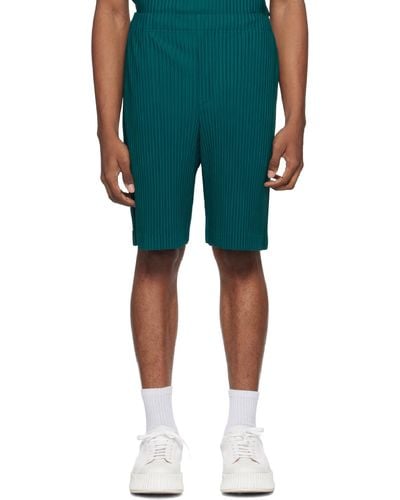 Homme Plissé Issey Miyake Homme Plissé Issey Miyake Monthly Color May Shorts - Green
