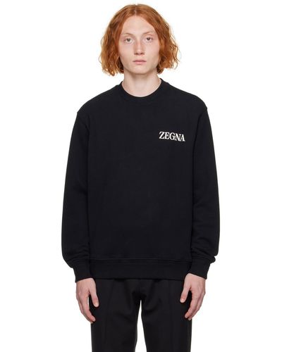 Zegna Bonded Sweatshirt - Black