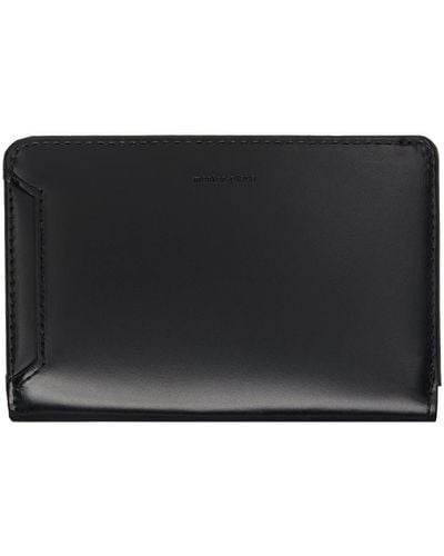 master-piece Notch Middle Zipper Wallet - Black