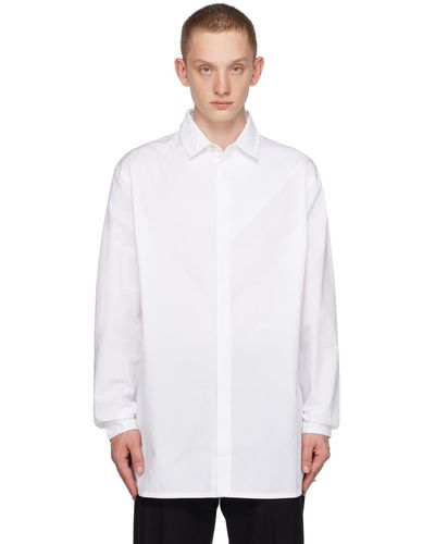 A_COLD_WALL* * chemise blanche à panneaux
