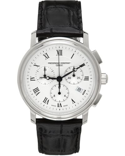 Frederique Constant クオーツ クロノグラフ腕時計 - ブラック