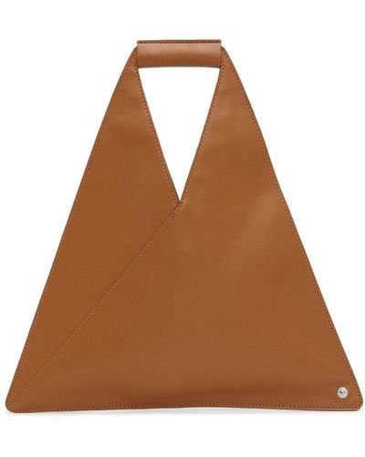MM6 by Maison Martin Margiela Brown Small Flat Tote