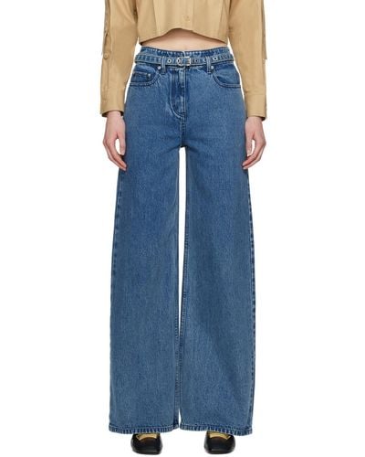 3.1 Phillip Lim Blue Belted Jeans