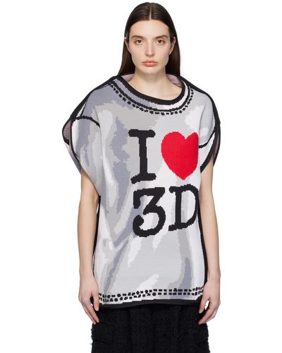 Doublet 'I Heart 3D' Sweater - Red