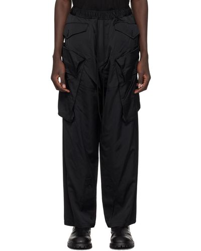 Julius Pantalon cargo ample noir