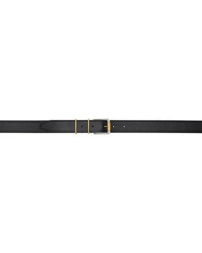 The Row Small Metallic Loop Belt - Black