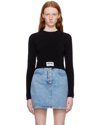 Moschino Jeans Crewneck Sweater - Black