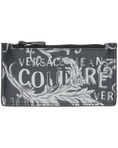 Versace Logo Couture Card Holder - Metallic