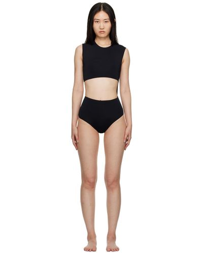 Haight Ssense Exclsuive Diagonal One-piece Swimsuit - Black