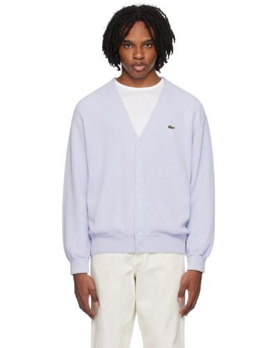 Lacoste Relaxed-Fit Cardigan - White