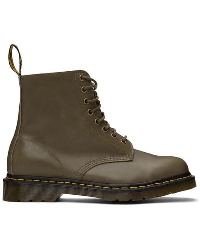 Dr. Martens Khaki 1460 Pascal Boots - Green