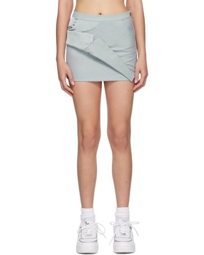 Feng Chen Wang Asymmetric Miniskirt - Blue