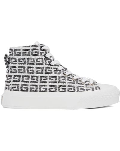 Givenchy 4g Jacquard City Trainers - Black
