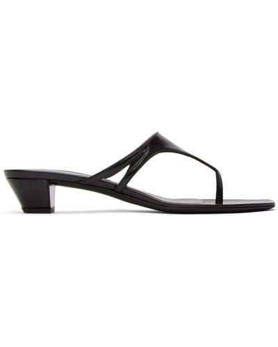 The Row Graphic Sandals - Black