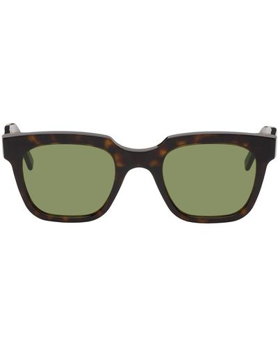 Retrosuperfuture Lunettes de soleil giusto écailles de tortue - Vert