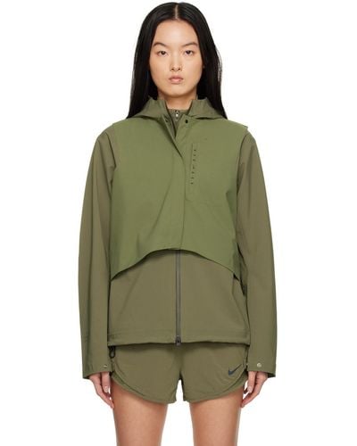 Nike Khaki Storm-fit Jacket - Green