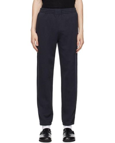 AURALEE Smooth Soft Lounge Trousers - Blue