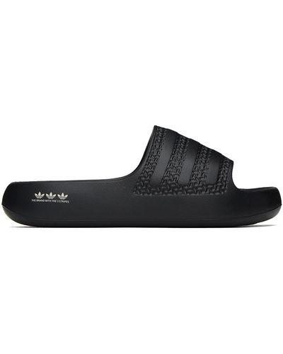 adidas Originals Black Adilette Ayoon Slides