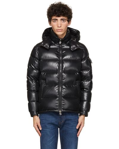 Moncler Blouson maya noir en duvet