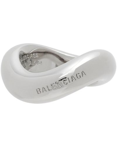 Balenciaga Silver Loop Ring - Multicolor