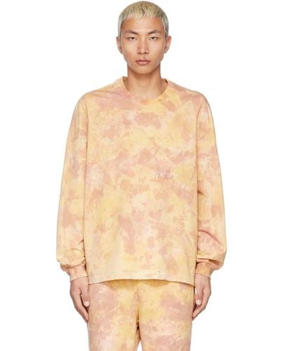Doublet Yellow Vegetable Dyed Long Sleeve T-shirt - Natural