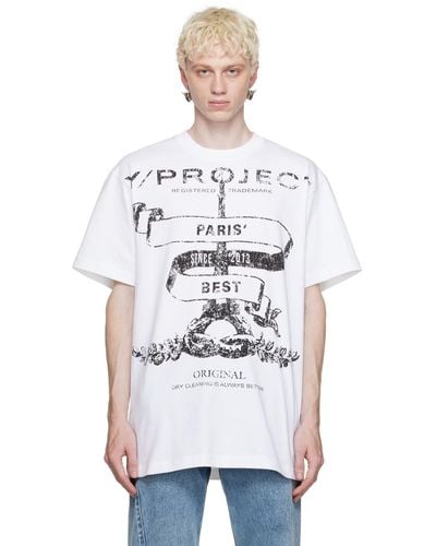 Y. Project White Paris' Best T-shirt