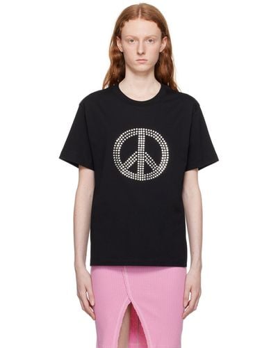 Moschino Jeans 'peace' T-shirt - Black