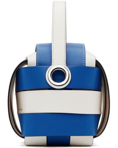 JW Anderson Blue & White Knot Bag